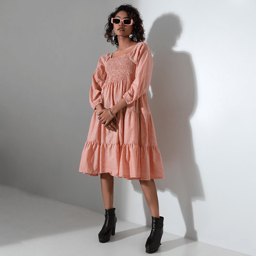 DHEU WESTERN MIDI DRESS