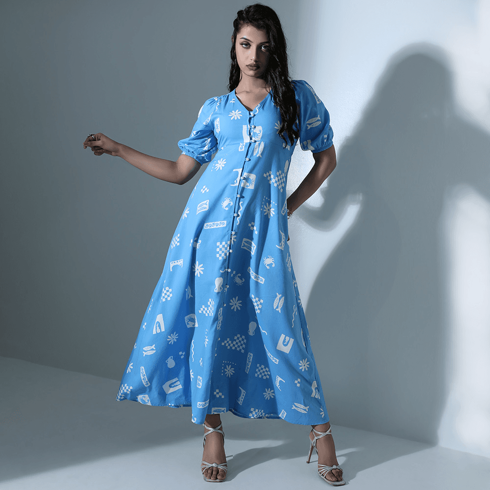 DHEU WESTERN LONG DRESS