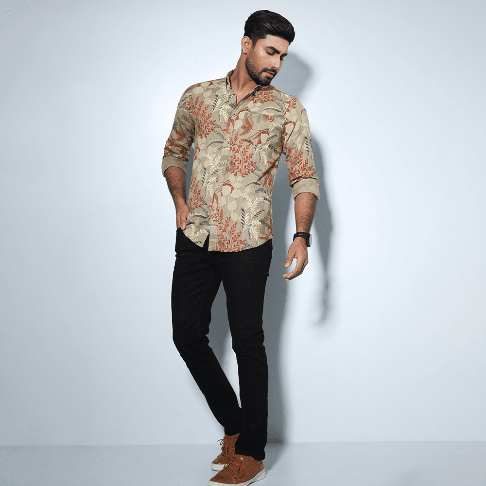 MENS FULL SLEEVE CASUAL SHIRT - SLIM FIT