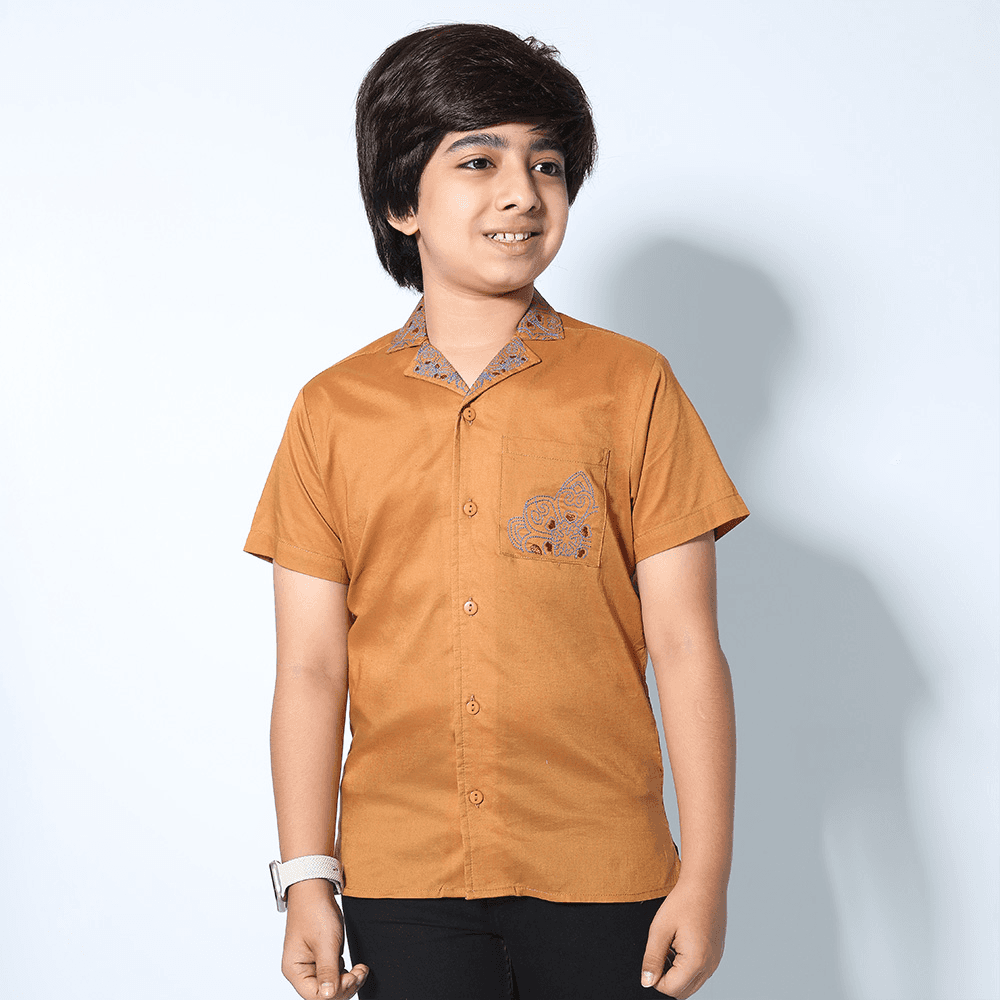 BOYS SHORT SLEEVE CASUAL SHIRT
