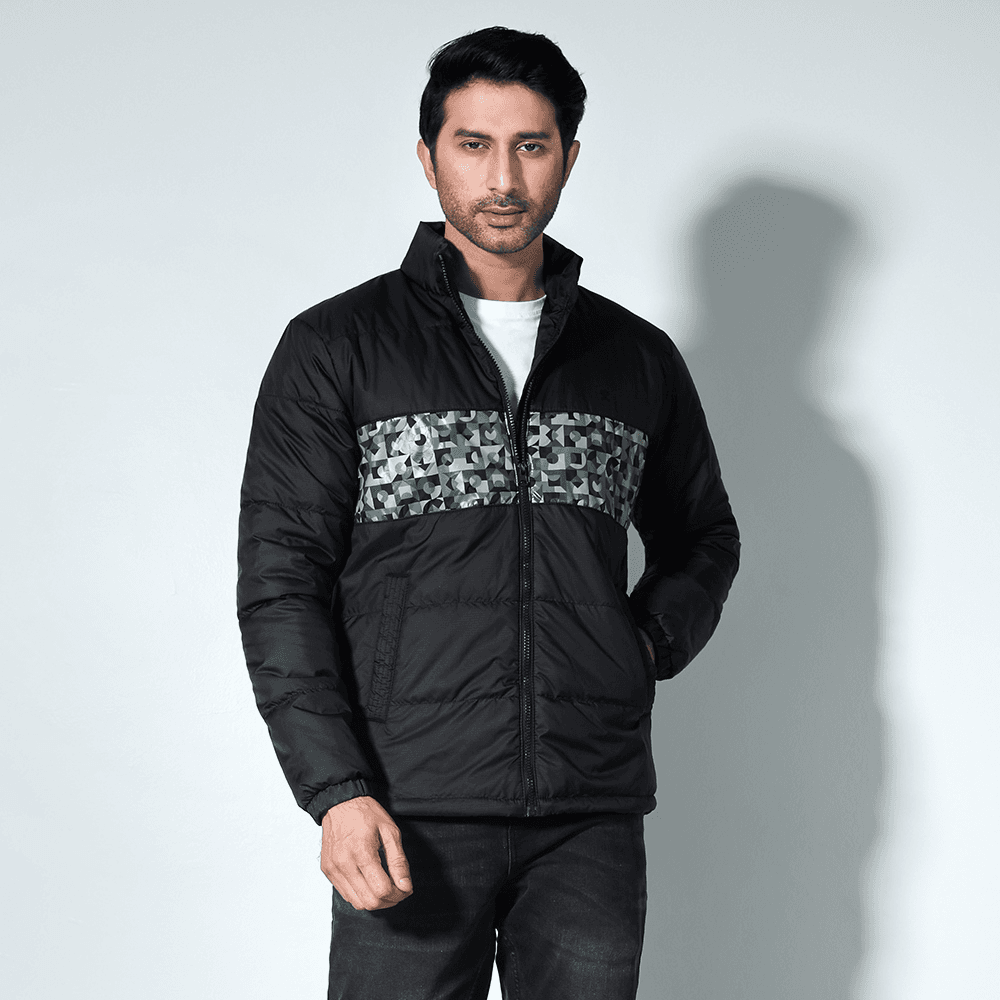 MENS HIGH NECK JACKET - REGULAR FIT