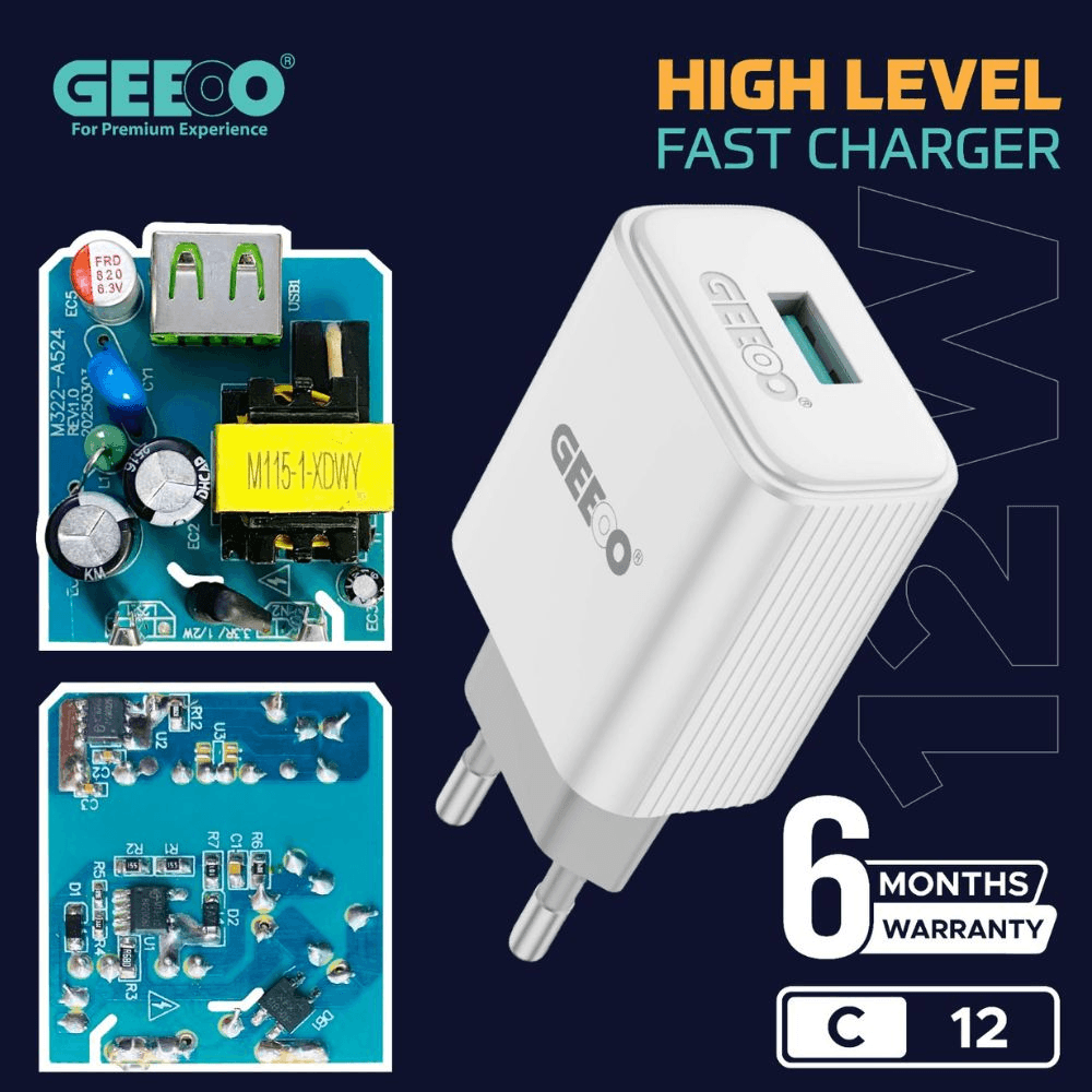 GEEOO C12M HIGH LEVEL Fast Charger(Micro) 15W Max Support