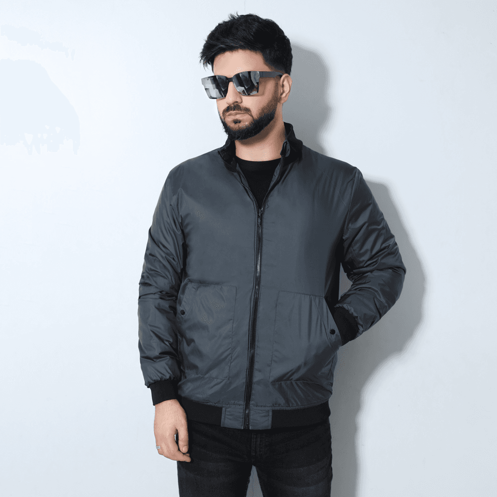 MENS HIGH NECK REVERSIBLE JACKET