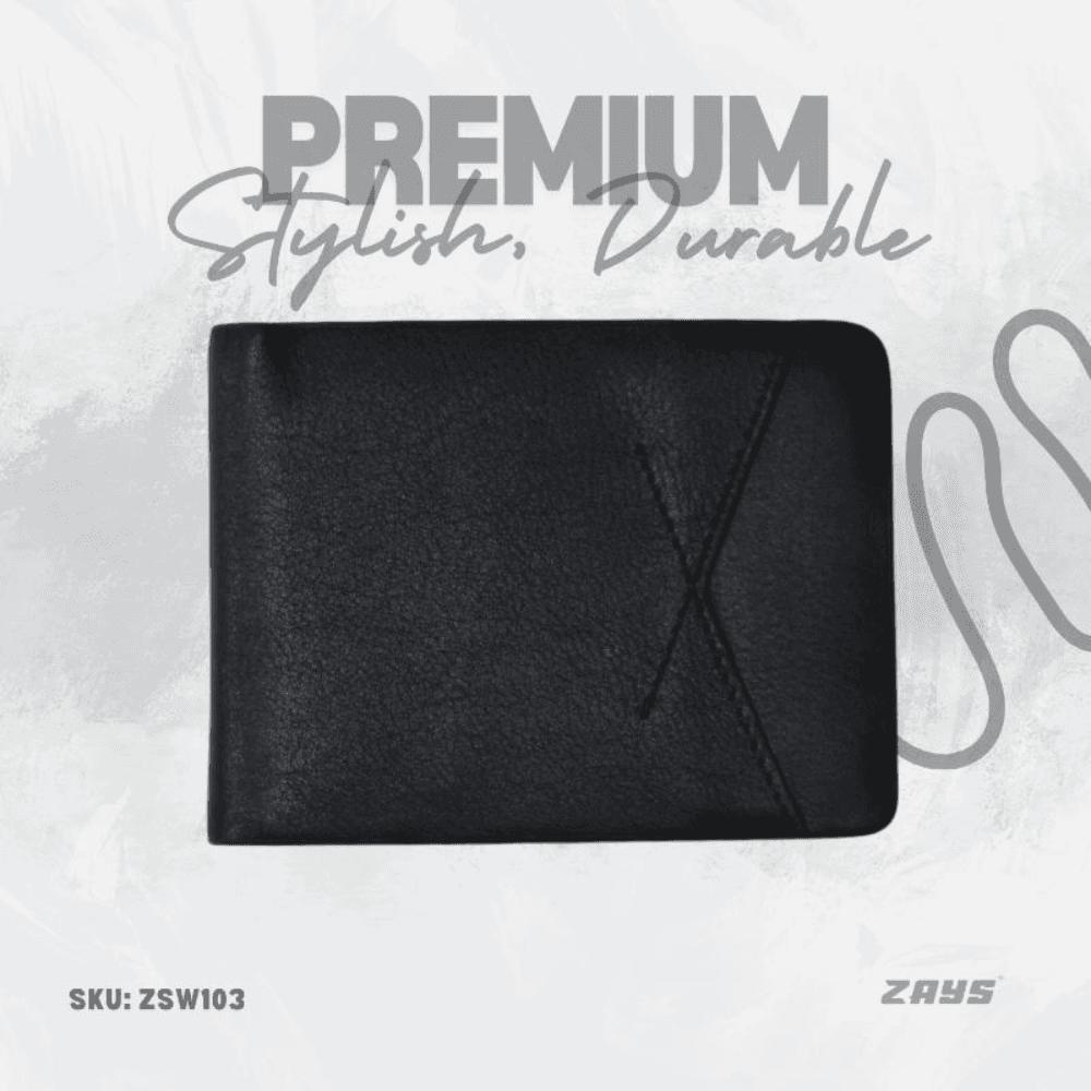 Zays Handcrafted Premium Eco-Friendly Leather Bifold Wallet