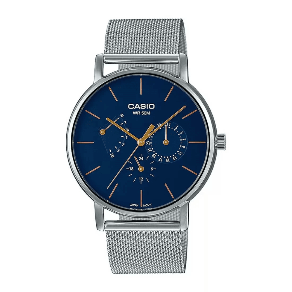 WW2621 Casio Standard Multifunction Mesh Chain Watch MTP-E320M-2EVDF