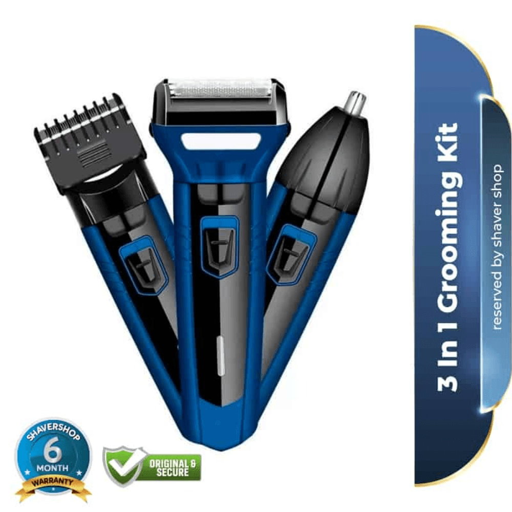 Kemei KM-6330 3 In 1 Hair Trimmer Grooming Kit