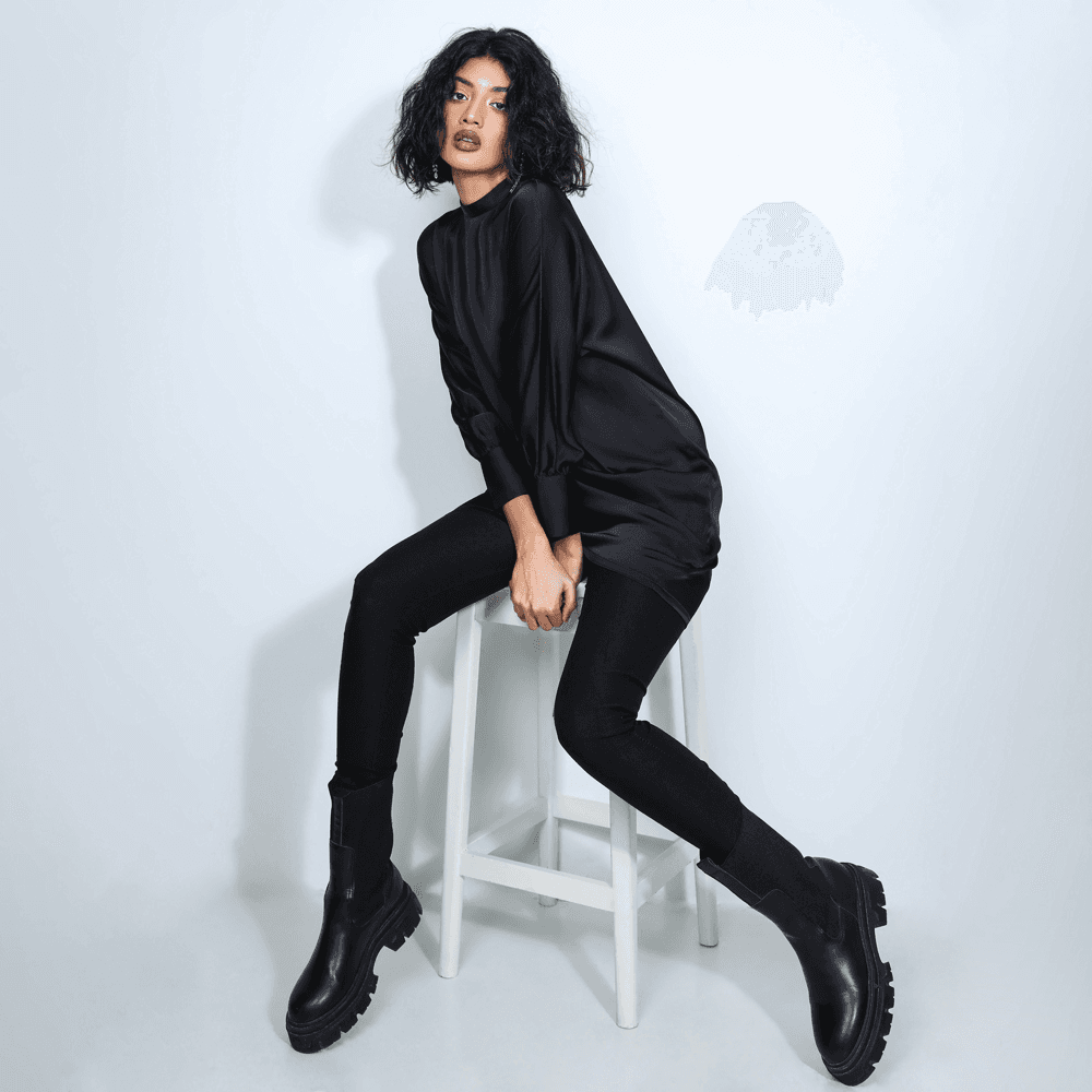 DHEU WESTERN MIDI DRESS