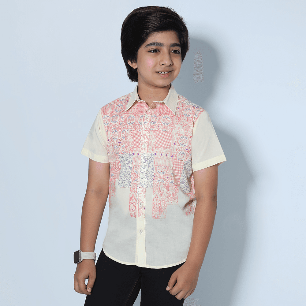BOYS SHORT SLEEVE CASUAL SHIRT