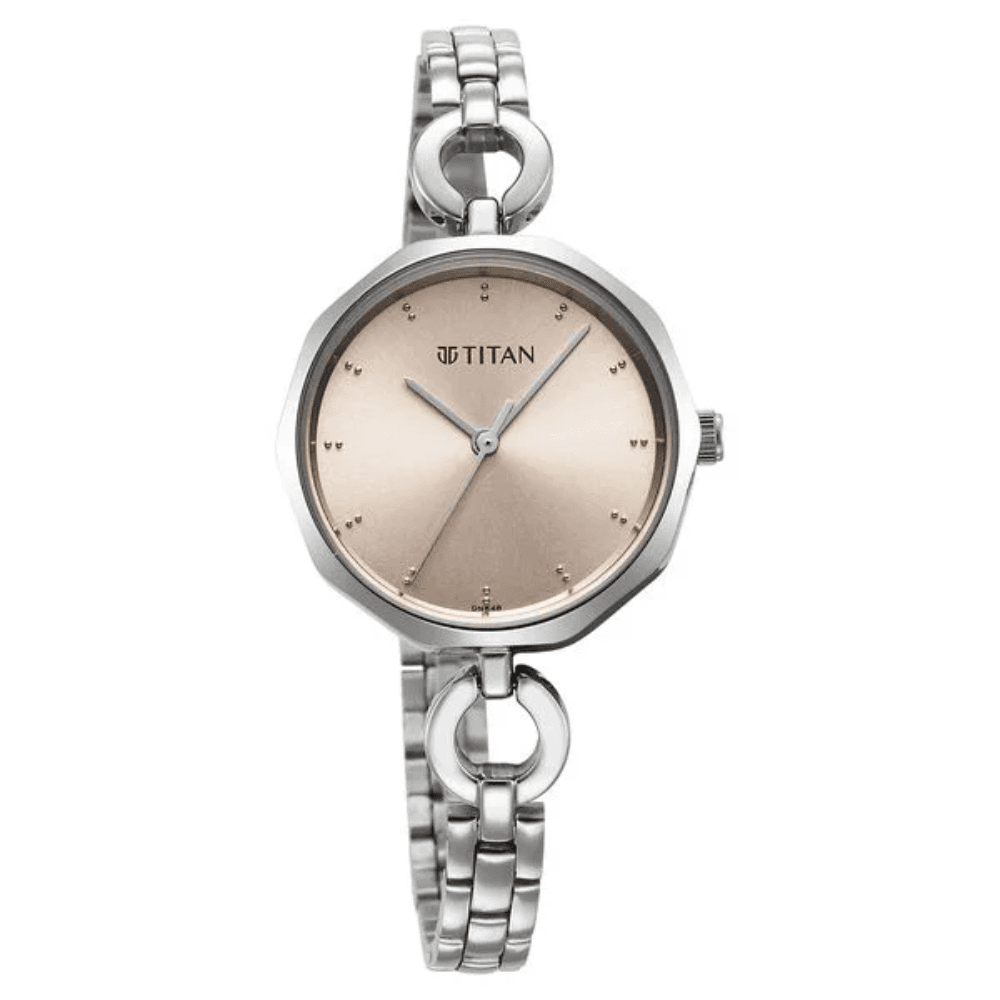 Titan Karishma Silver Dial Watch for Women (2702SM01)