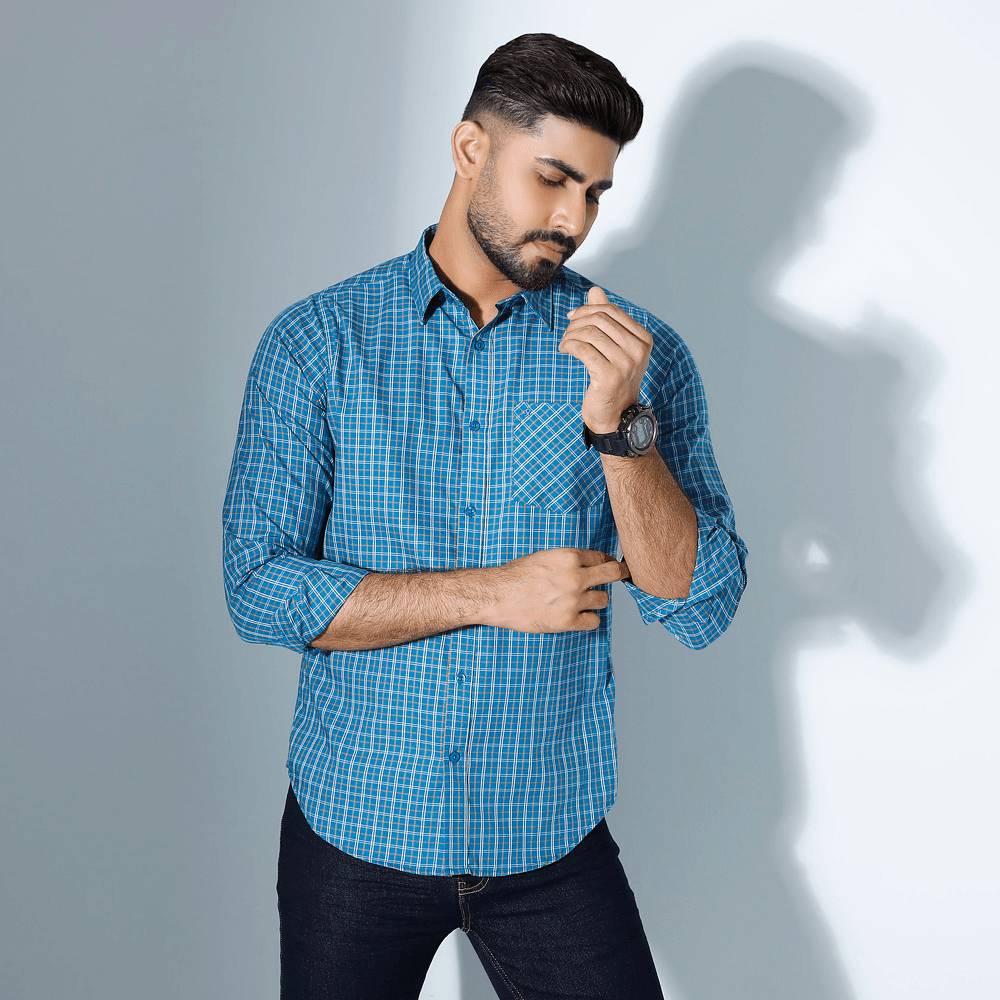 MENS FULL SLEEVE CASUAL SHIRT - SLIM FIT