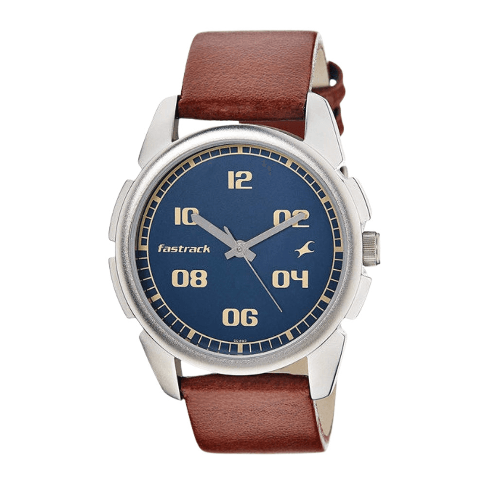 Fastrack 3124SL02 Blue Dial Analog Watch for Guys