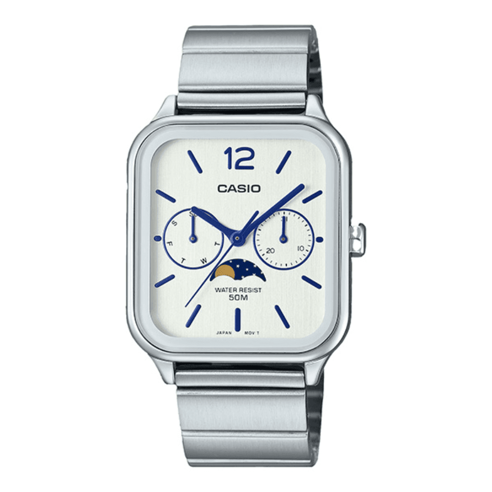 Casio MTP-M305D-7AVDF Moon Data Men’s Classic Analog Watch