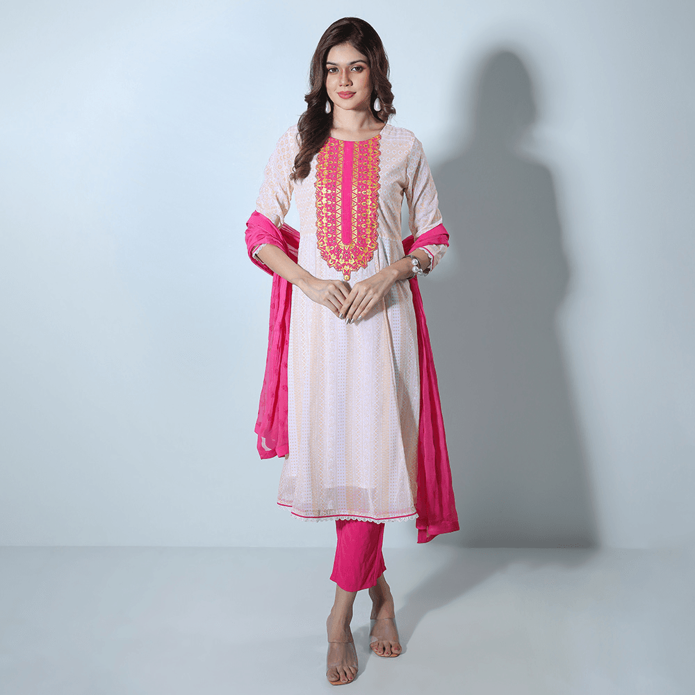 WOMENS ETHNIC 3 PCS - REGULAR FIT