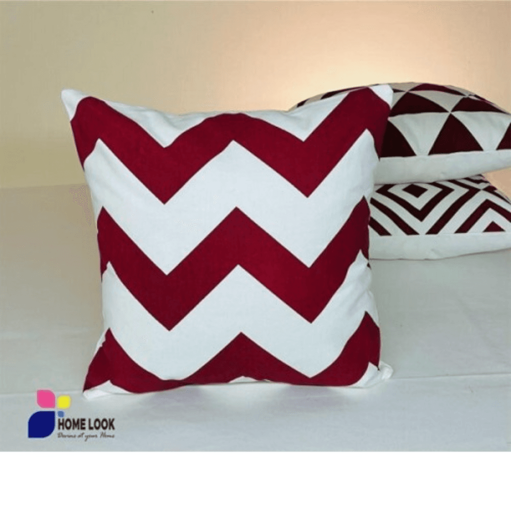 Chevron Merun Cushion Cover