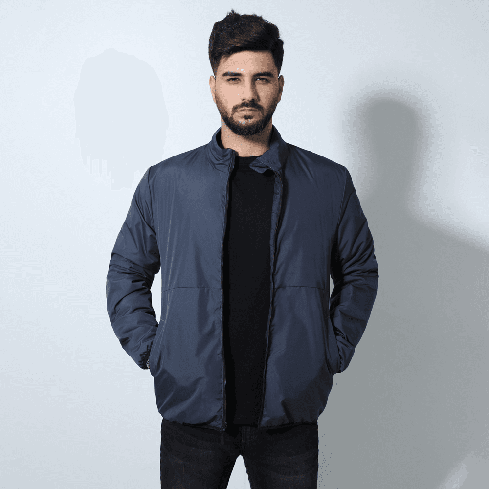 MENS HIGH NECK REVERSIBLE JACKET