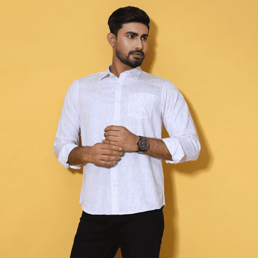 MENS FULL SLEEVE CASUAL SHIRT - REGULAR FIT