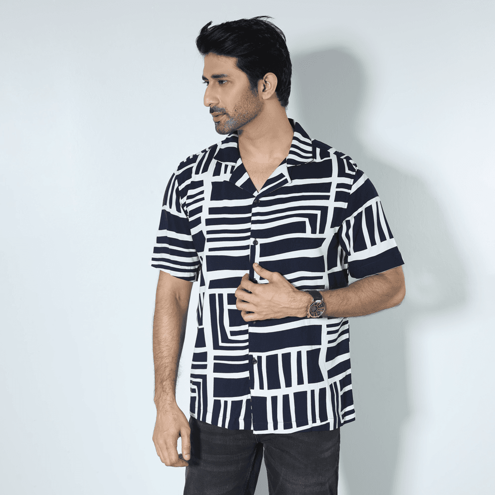 MENS SHORT SLEEVE CASUAL SHIRT - REGULAR FIT