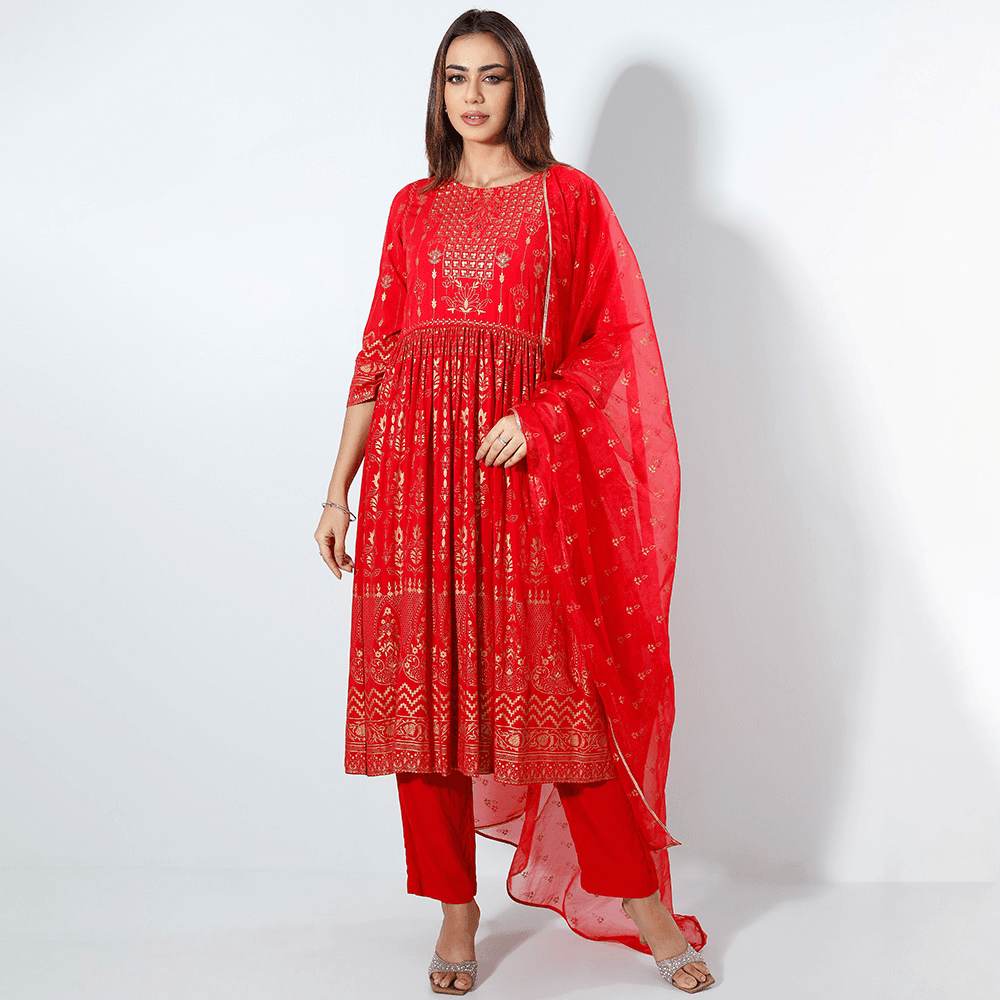WOMENS ETHNIC 3 PCS - REGULAR FIT