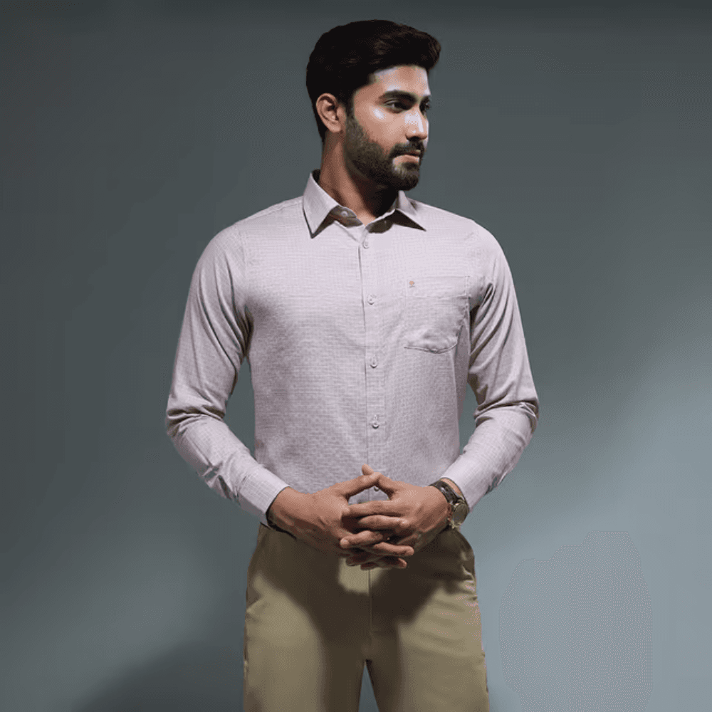 MENS SHORT SLEEVE CASUAL SHIRT - REGULAR FIT