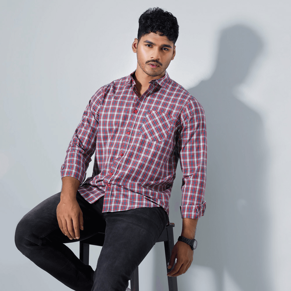 MENS FULL SLEEVE CASUAL SHIRT - REGULAR FIT