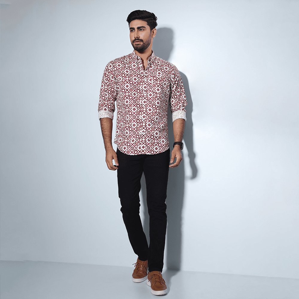 MENS FULL SLEEVE CASUAL SHIRT-SLIM FIT