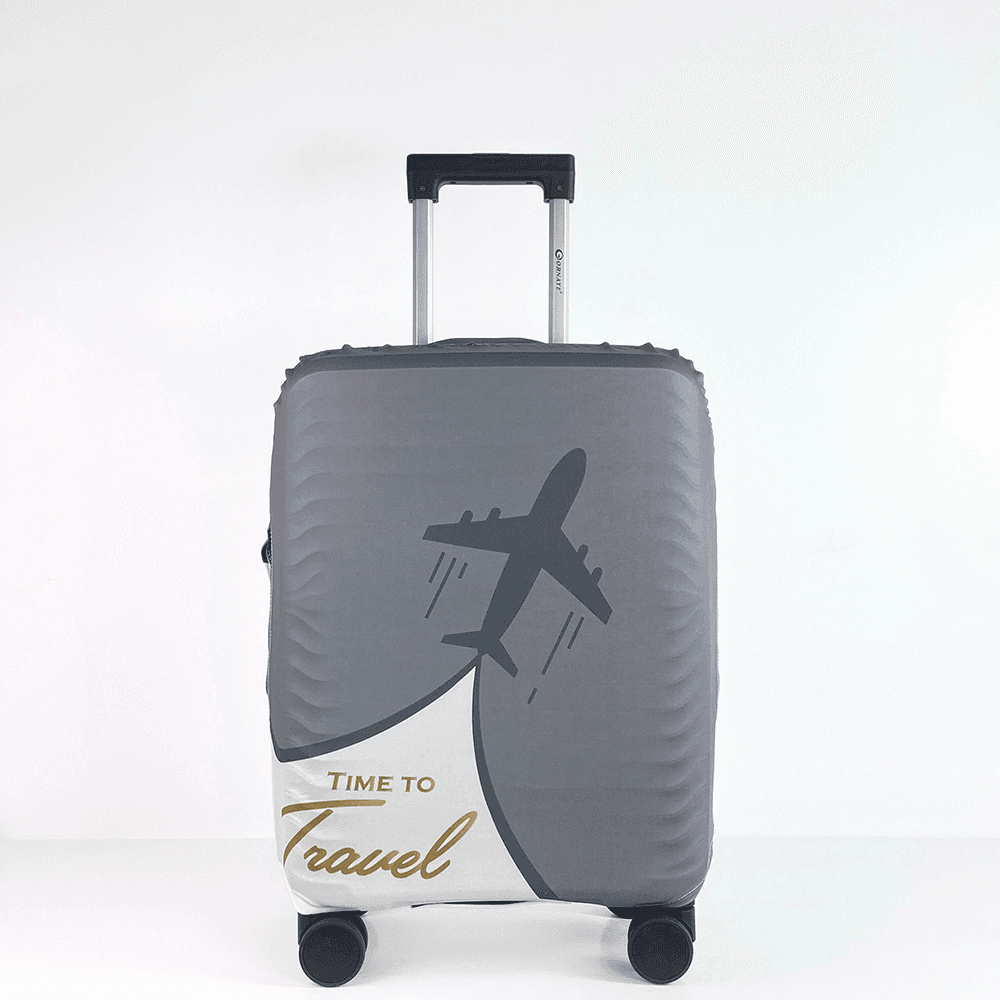 Ornate Luggage Cover (Gray)