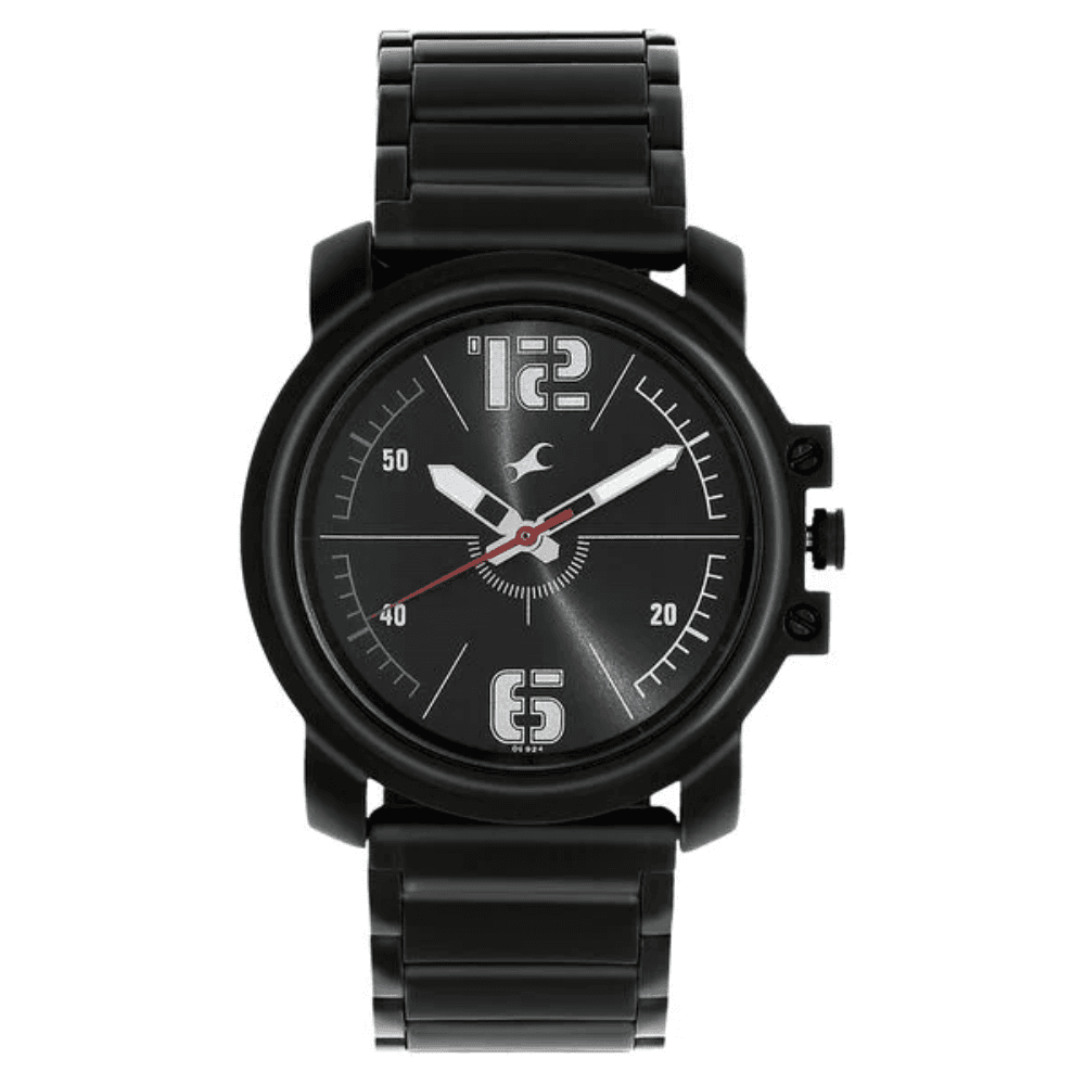 Fastrack Hitlist Quartz Analog Silver Dial Stainless Steel Strap Watch for Guys (NS3039NM02)