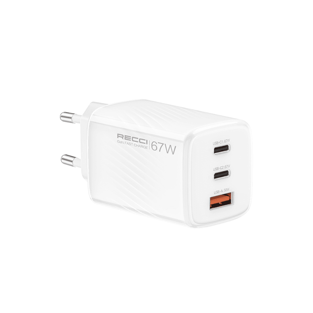 Recci RC85ECC 67W Travel Smart USB Charger with 1.5 meter cable