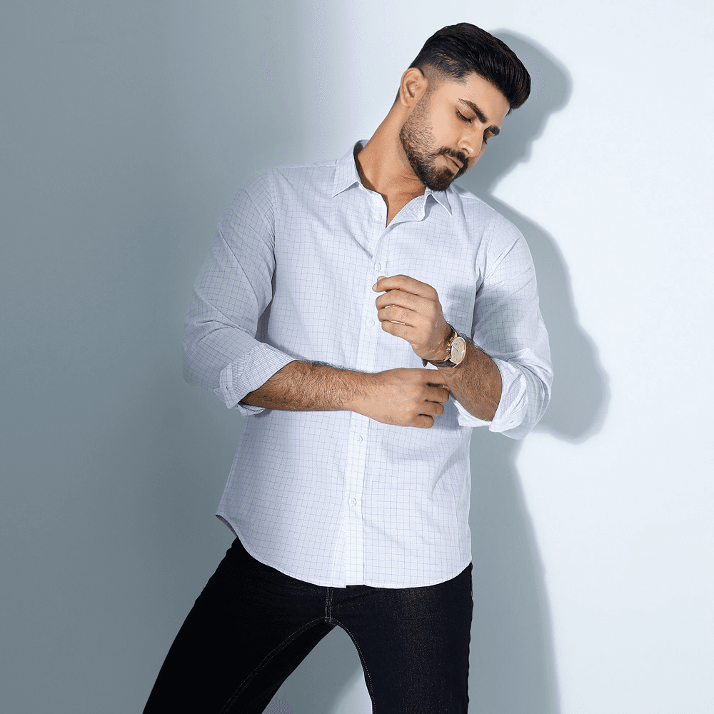 MENS FULL SLEEVE CASUAL SHIRT - SLIM FIT