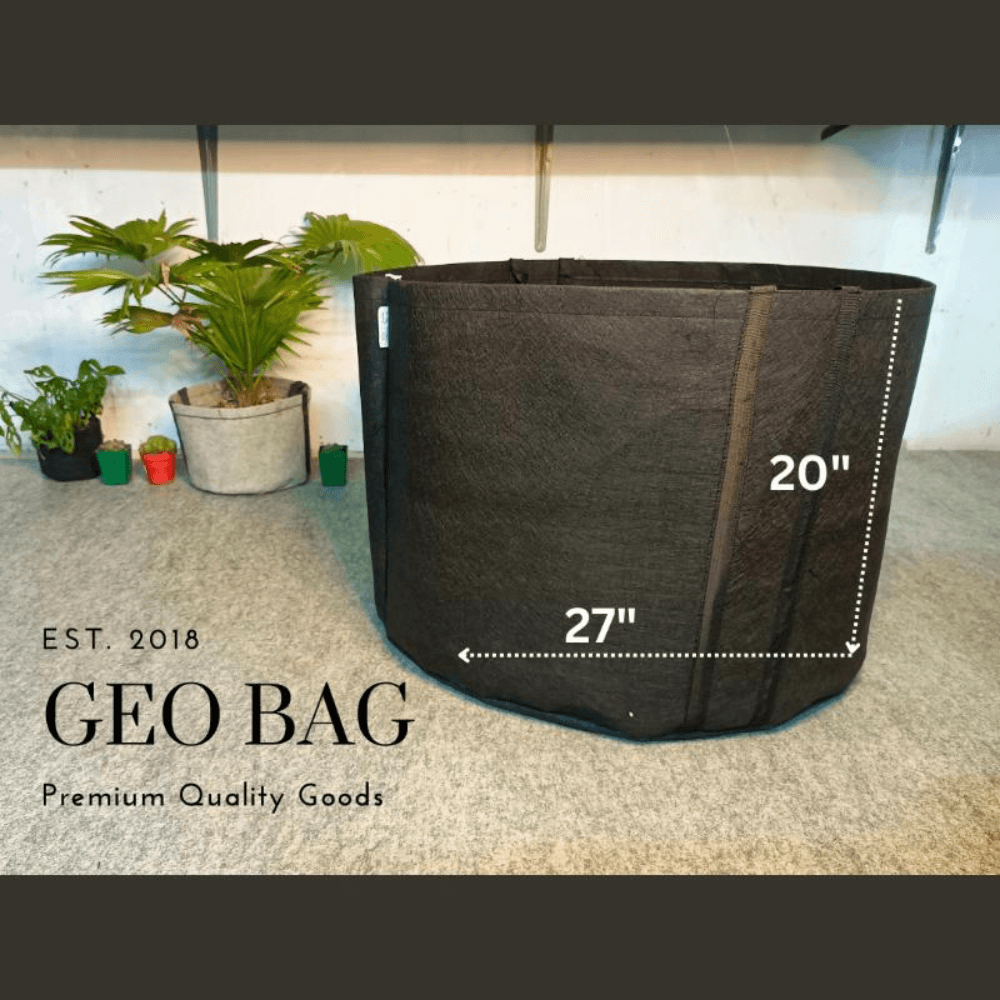 Premium Quality GEO Bag 50 Gallon ( DIa 27" Hight 20" ) -1 PCS / Plant Grow Bags, Synthetic Pot