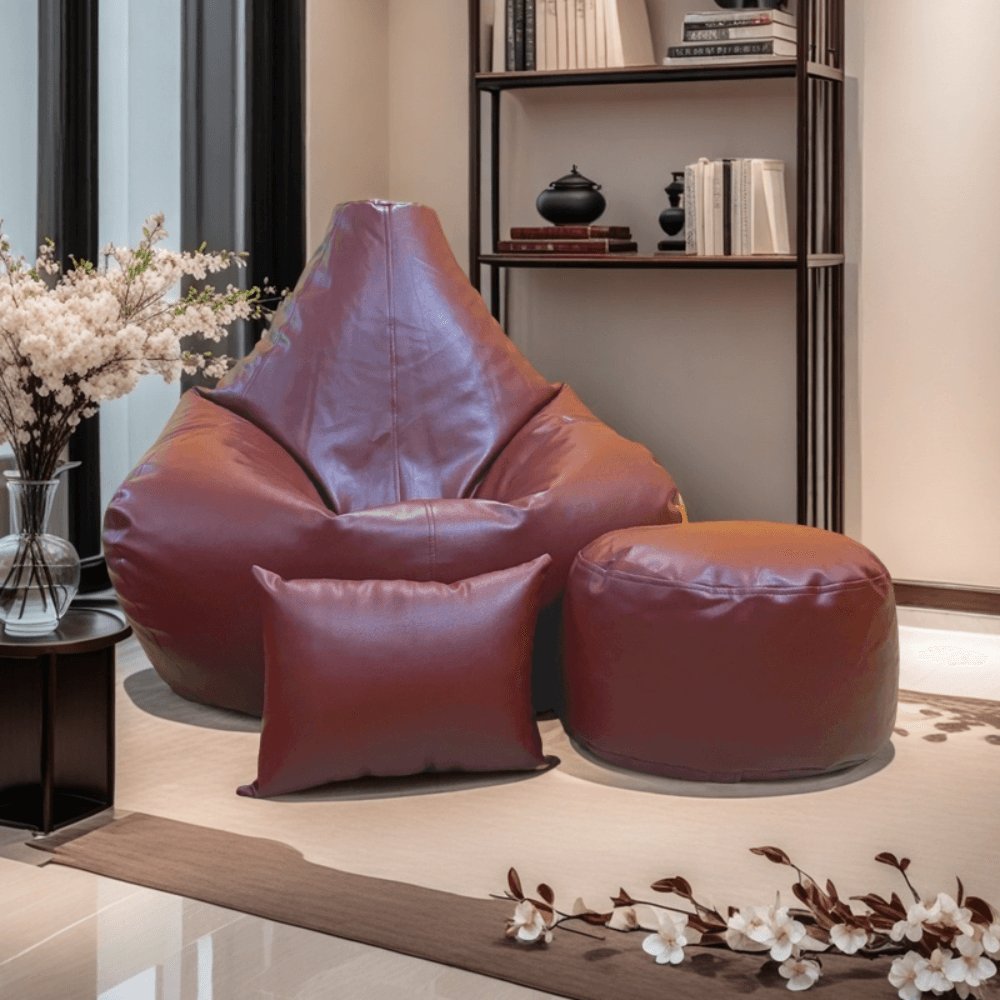 LAZY DUDE XXXL Gaming Combo Beanbag Set - Color Chocolate