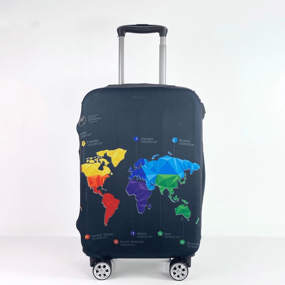 Ornate Luggage Cover (Black)