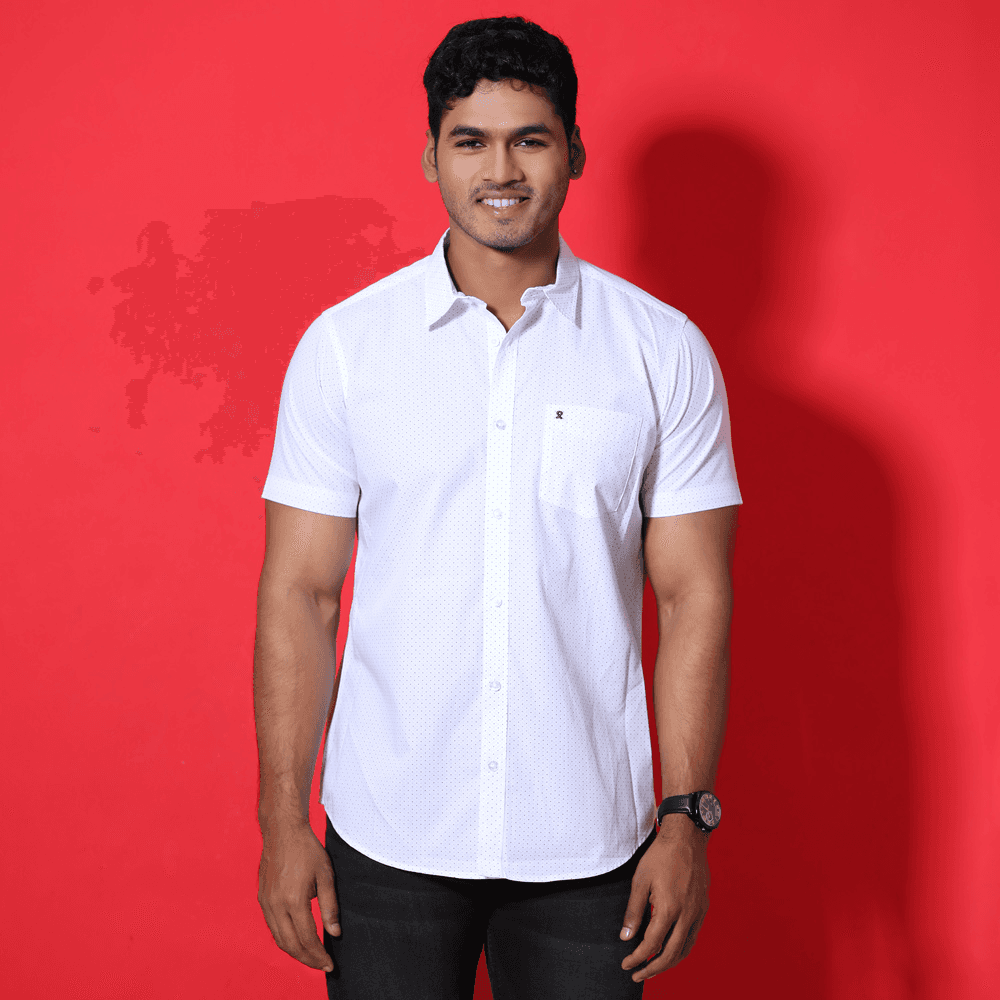 MENS SHORT SLEEVE CASUAL SHIRT - REGULAR FIT