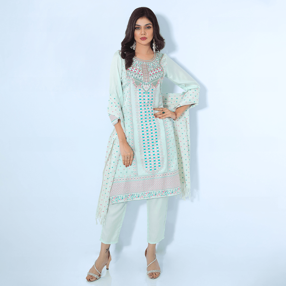 WOMENS ETHNIC 3 PCS - REGULAR FIT