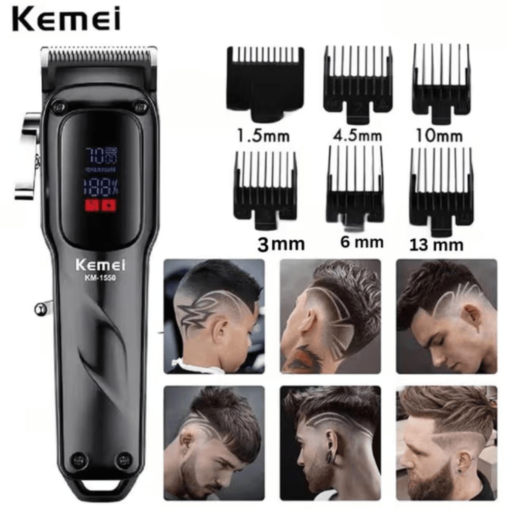 Kemei KM-1550 Professional Hair Clipper and Beard Trimmer