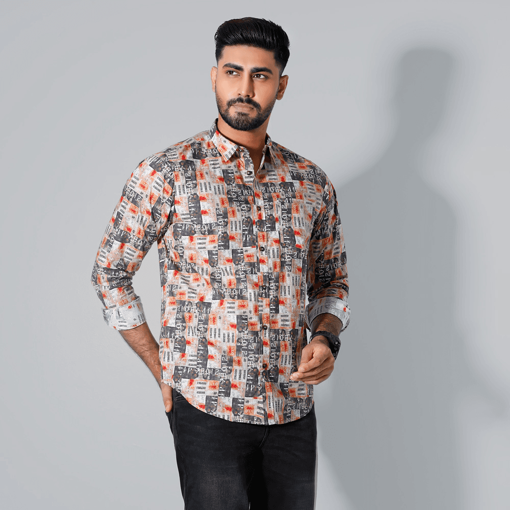 MENS FULL SLEEVE CASUAL SHIRT - SLIM FIT