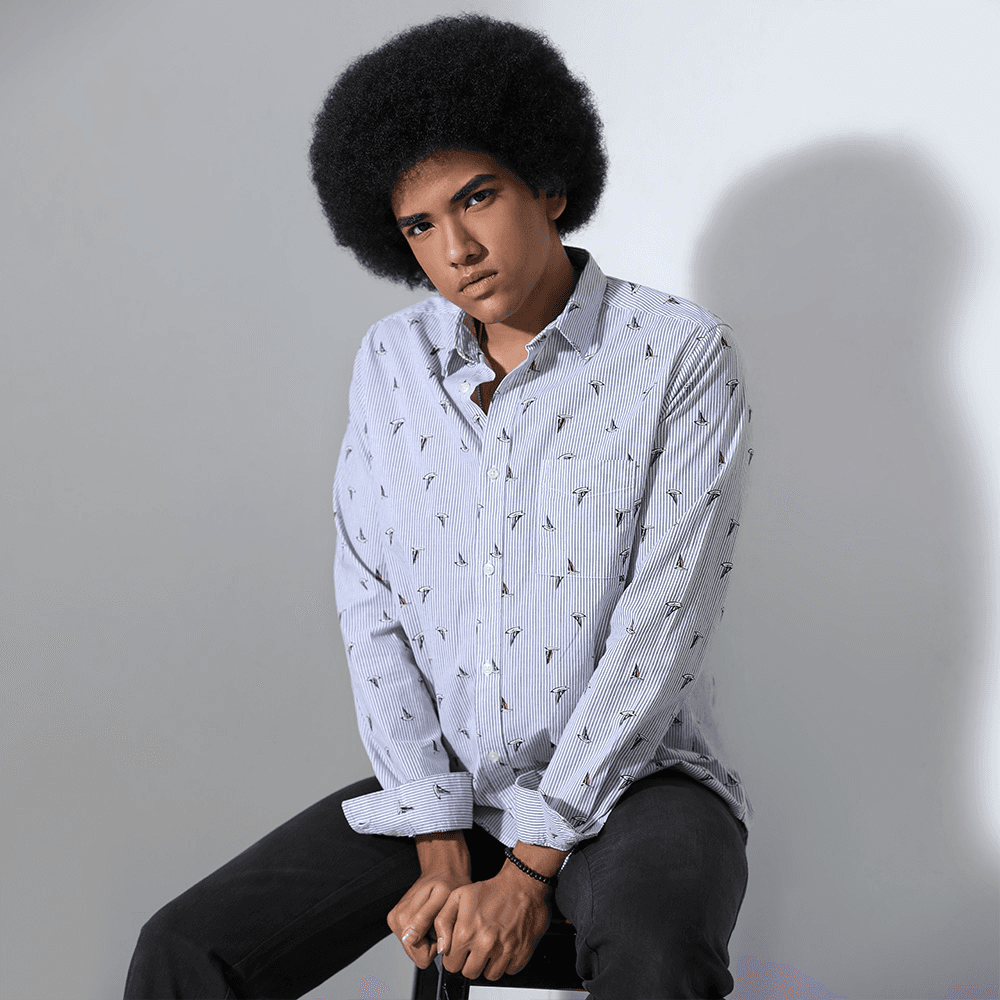DHEU MENS CASUAL SHIRT - REGULAR FIT