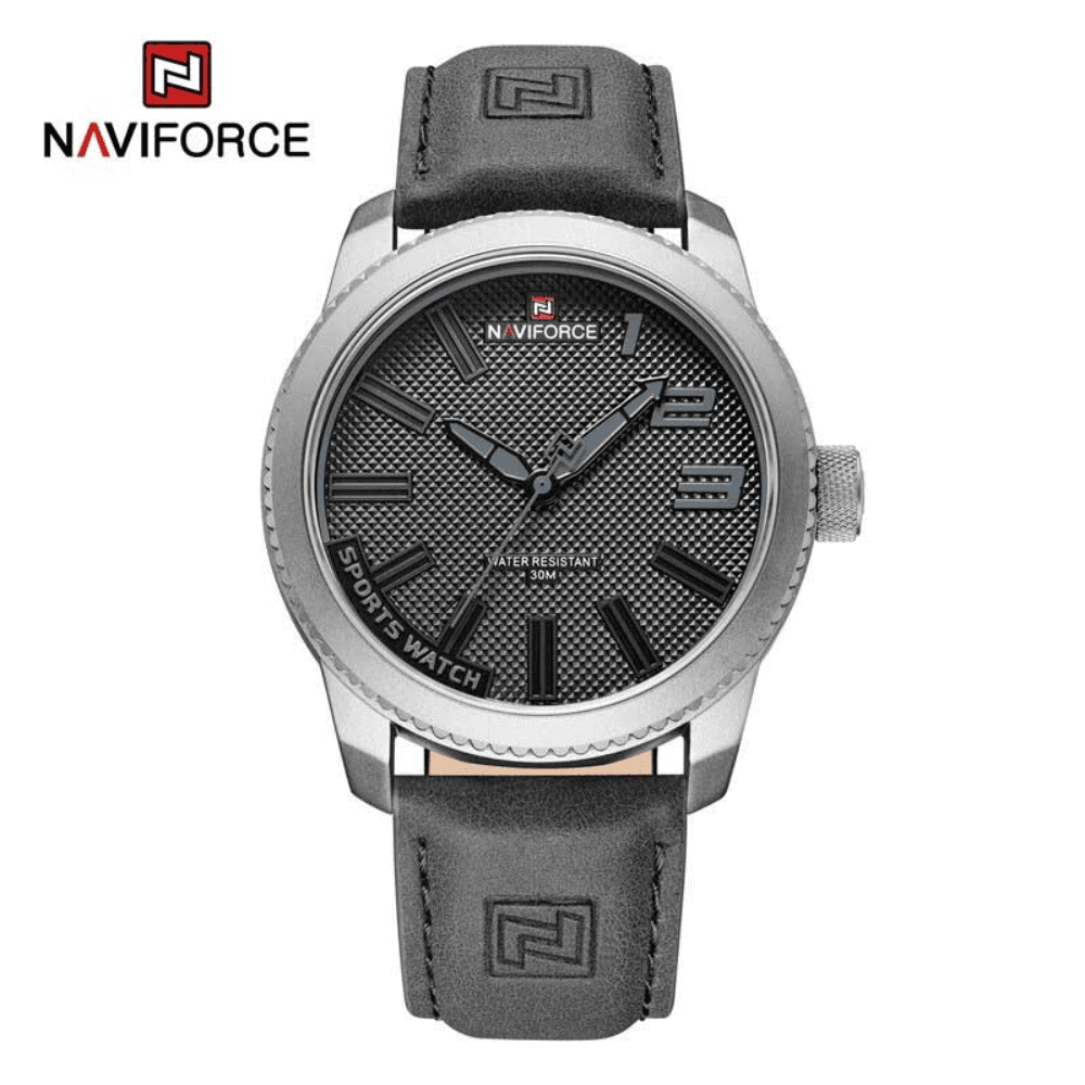 Naviforce NF 9202 Casual Analog Watch for Men Grey