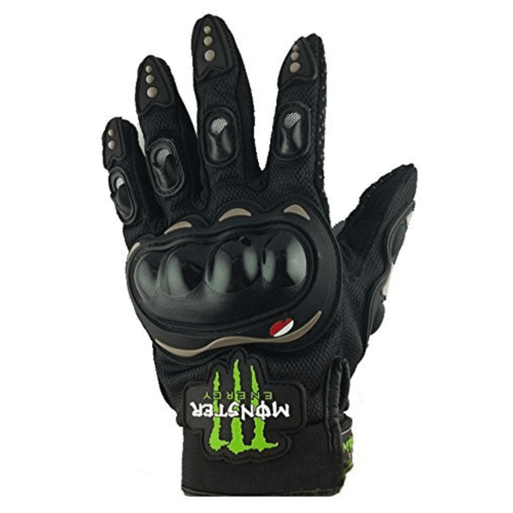Monster Energy Hand Gloves With Finger Touchscreen  -  Black Color