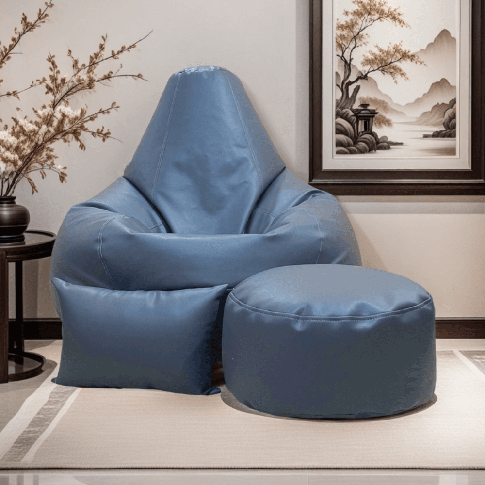 LAZY DUDE XXXL Water Drop Shaped Lazy Bean Bag - Color Ash