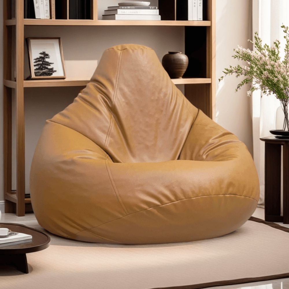 LAZY DUDE XXL Slim Fit Multiple Shaped Lazy Bean Bag - Color Light Brown