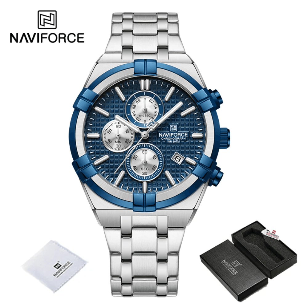 Naviforce 8042 Chronograph Stainless Steel Men’s Watch