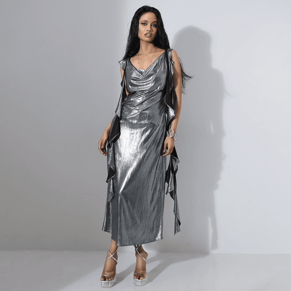 DHEU WOMENS WESTERN LONG DRESS