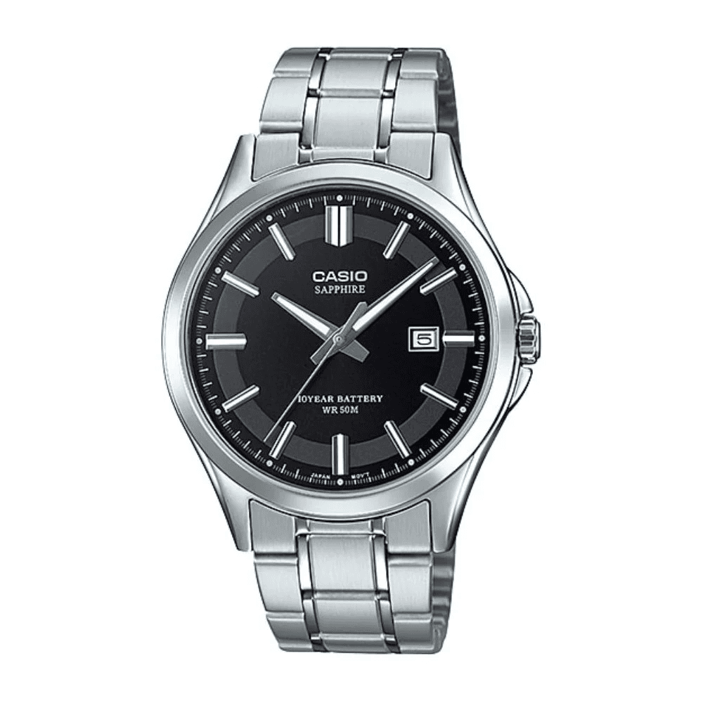 Casio Analog Black Dial Men's Watch - MTS-100D-1AVDF