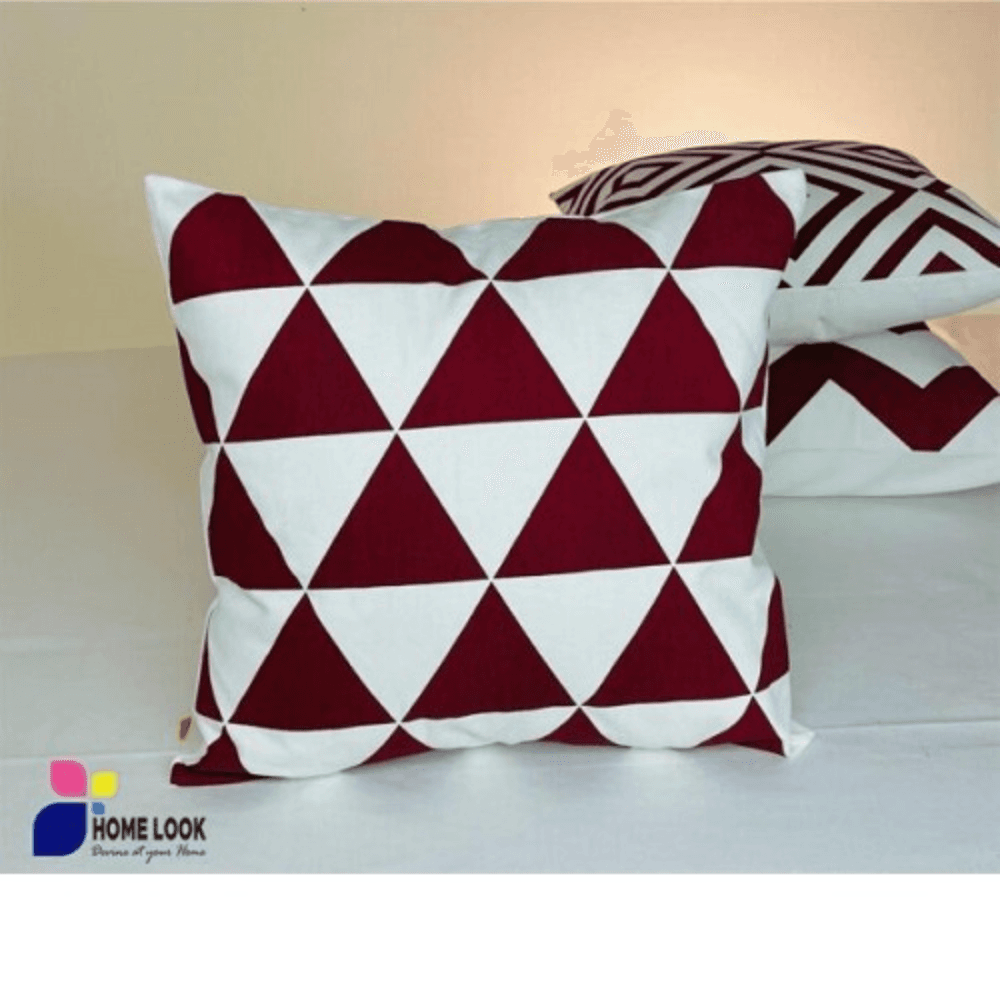 Chevron Merun Cushion Cover