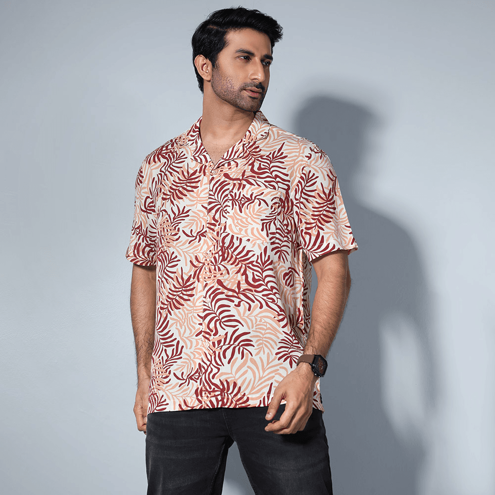 MENS SHORT SLEEVE CASUAL SHIRT - REGULAR FIT