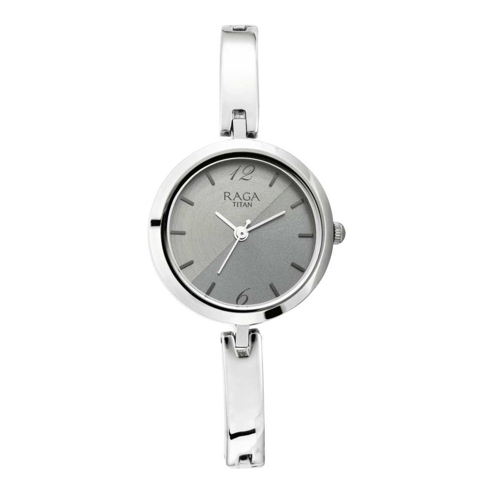 Titan Raga Viva Silver Dial Metal Strap Watch