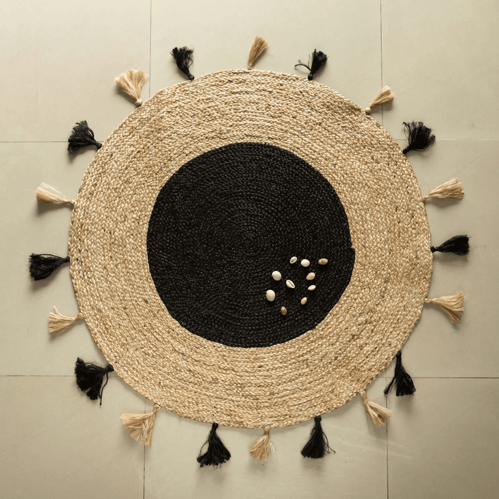BB-JR01 - Black Moon Jute Rug