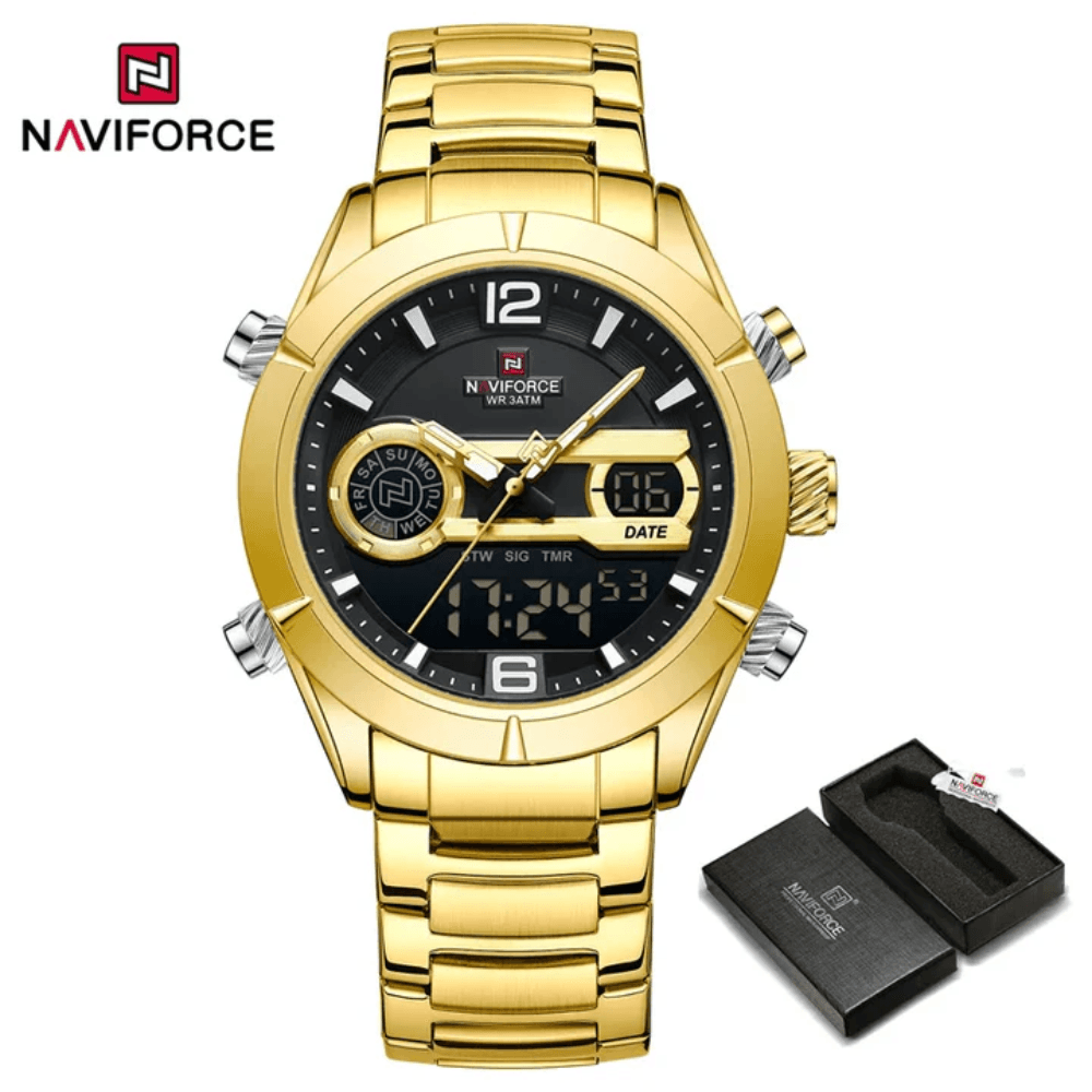 Naviforce NF9232 Dual Display Muti-functhion Sport Outdoor Original Design Watch for Men