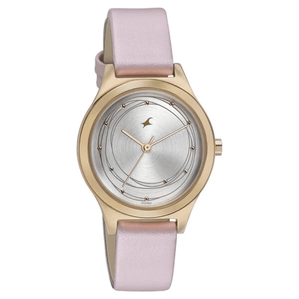 Fastrack 6152WL02 Style Up Silver Dial Leather Strap Watch for Girls